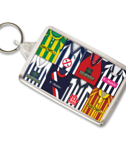 West Brom Retro Shirt Montage Keyring