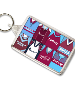 West Ham Retro Shirt Montage Keyring