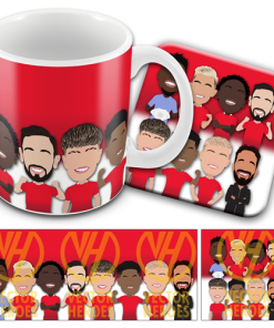 Man Utd Mug & Coaster Set 2024-25 Vector Heroes