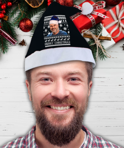 Ange Postecoglu Spurs Christmas Santa Hat Black