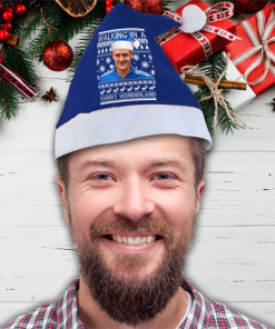 Jamie Vardy Leicester City Christmas Santa Hat Blue