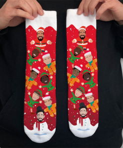 Man Utd 2024-25 Christmas Socks Vector Heroes