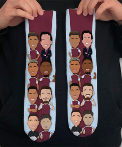 Villa 2024-25 Socks Vector Heroes