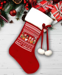 Wolves Christmas Stocking Vector Heroes 2024-25