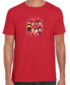 Arsenal 2024-25 Vector Heroes Players Red T-Shirt
