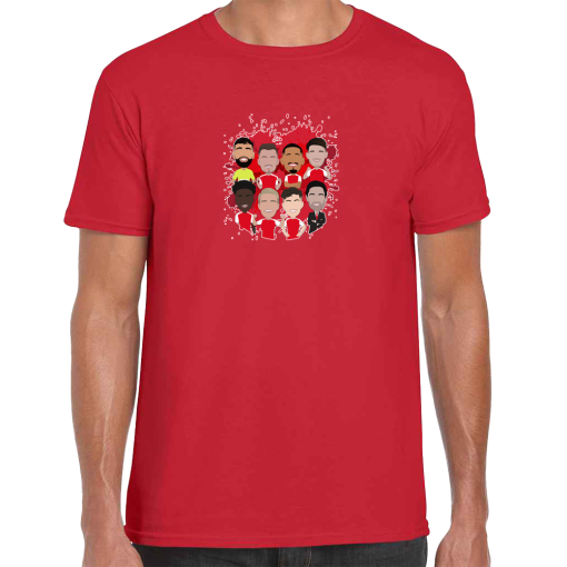 Arsenal 2024-25 Vector Heroes Players Red T-Shirt
