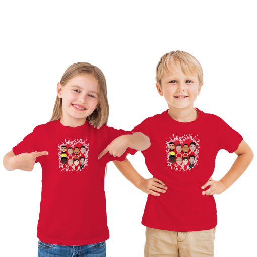 Arsenal 2024-25 Vector Heroes Players Red T-Shirt - Image 2