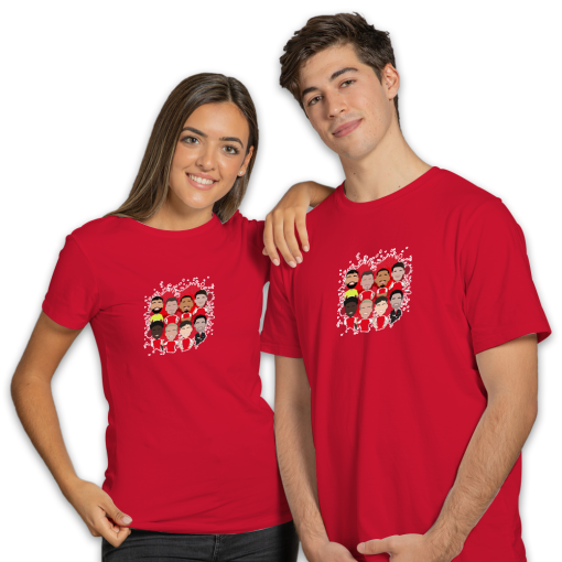 Arsenal 2024-25 Vector Heroes Players Red T-Shirt - Image 3