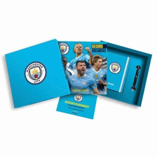 Man City FC Official 2025 Calendar, Diary, Pen & Musical Gift Box Set
