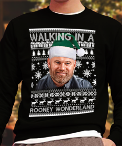 Walking In A Rooney Wonderland Christmas Jumper Plymouth Black