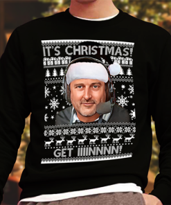Get In It's Christmas Mark Stallard Jumper Black Notts County
