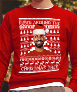 Ruben Around The Christmas Tree Ruben Amorim Christmas Jumper Red Manchester Man