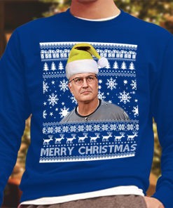 Marcelo Bielsa Merry Christmas Leeds Christmas Jumper Blue