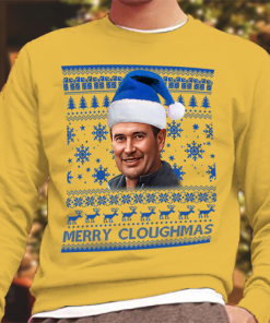 Merry Cloughmas Nigel Clough Christmas Jumper Yellow Mansfield