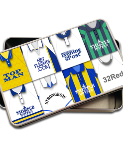 Leeds Utd Retro Kit Montage Pencil Tin Case