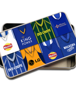 Leicester City Retro Kit Montage Pencil Tin Case