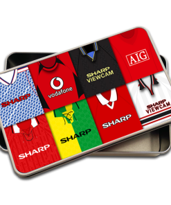 Man Utd Retro Kit Montage Pencil Tin Case