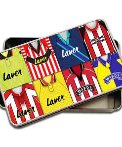 Sheffield United Retro Kit Montage Pencil Tin Case
