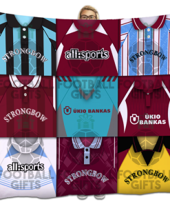 Hearts Classic Kits Montage Retro Shirt Fleece Blanket / Throw