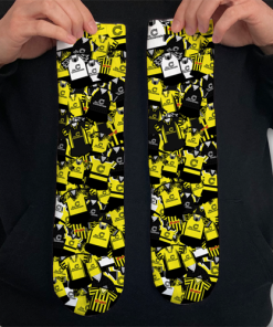 Dortmund Retro Shirt Classic Kit Mash Socks
