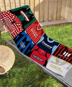Bournemouth Classic Kits Montage Retro Shirt Beach Towel