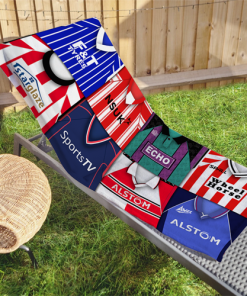 Lincoln City Classic Kits Montage Retro Shirt Beach Towel