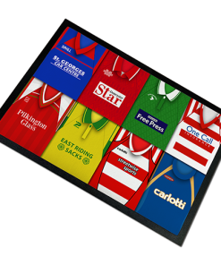 Doncaster Rovers Retro Kits Montage Door Floor Mat