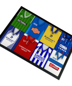 Stockport County Retro Kits Montage Door Floor Mat
