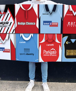 Rotherham Retro Kit Montage Football Flag High Quality Classic Kits