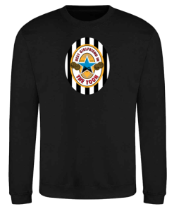 Best Girlfriend In The Toon Retro Jumper Black Top Newcastle Utd