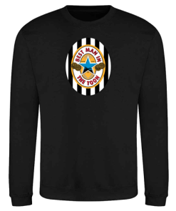 Best Man In The Toon Retro Jumper Black Top Newcastle Utd