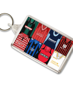 Bournemouth Retro Shirt Montage Keyring