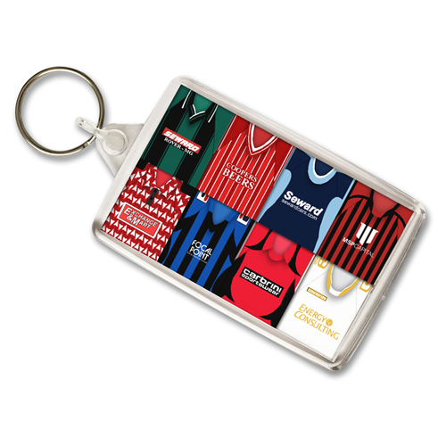 Bournemouth Retro Shirt Montage Keyring