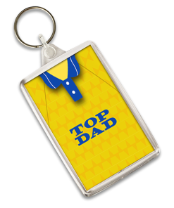 Top Dad Leeds Keyring Retro Shirt Away 1989 Fathers Day