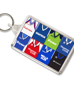 Peterborough Retro Shirt Montage Keyring