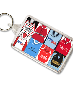 Rotherham Retro Shirt Montage Keyring