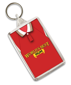 Worlds Best Mum Keyring Wrexham Retro Shirt Home 1997 Mothers Day