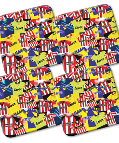 Sheff Utd Retro Shirts Classic Kits Mash Coasters Pack Of 4