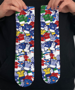 Stockport County Retro Shirt Classic Kit Mash Socks