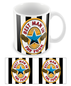 Best Man In The Toon Newcastle Utd Retro Valentines Day Mug Cup