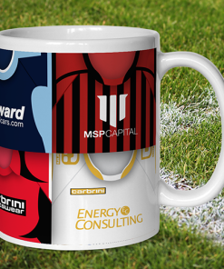 Alternative view of Bournemouth Retro Shirt Montage Mug