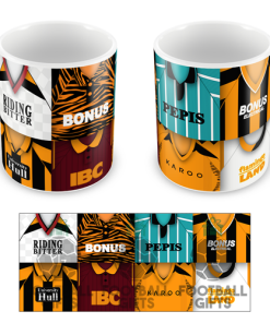 Hull City Retro Shirt Montage Mug