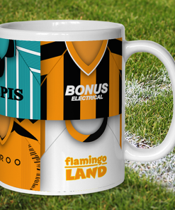 Alternative view of Hull City Retro Shirt Montage Mug