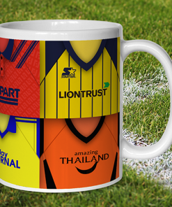 Alternative view of Oxford United Retro Shirt Montage Mug