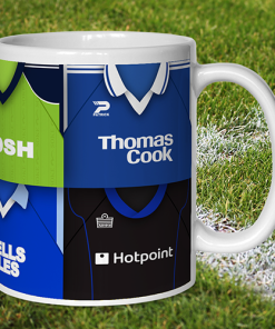 Alternative view of Peterborough Retro Shirt Montage Mug