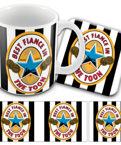 Best Fiance In The Toon Newcastle Utd Retro Valentines Day Mug & Coaster Set