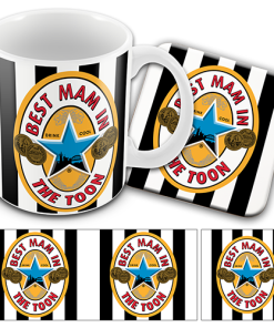 Best Mam In The Toon Newcastle Utd Retro Mothers Day Mug & Coaster Set
