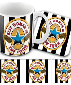 Best Woman In The Toon Newcastle Utd Retro Valentines Day Mug & Coaster Set