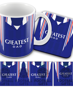 Greatest Dad Rangers Mug & Coaster Set Retro Shirt Home 1996 Fathers Day
