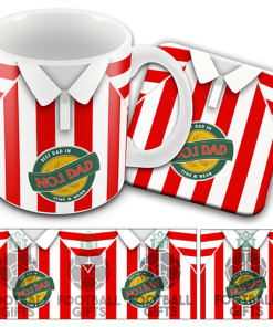 Best Dad In The Tyne & Wear Mug & Coaster Set Retro Shirt Home 1998 Fathers Day Sunderland